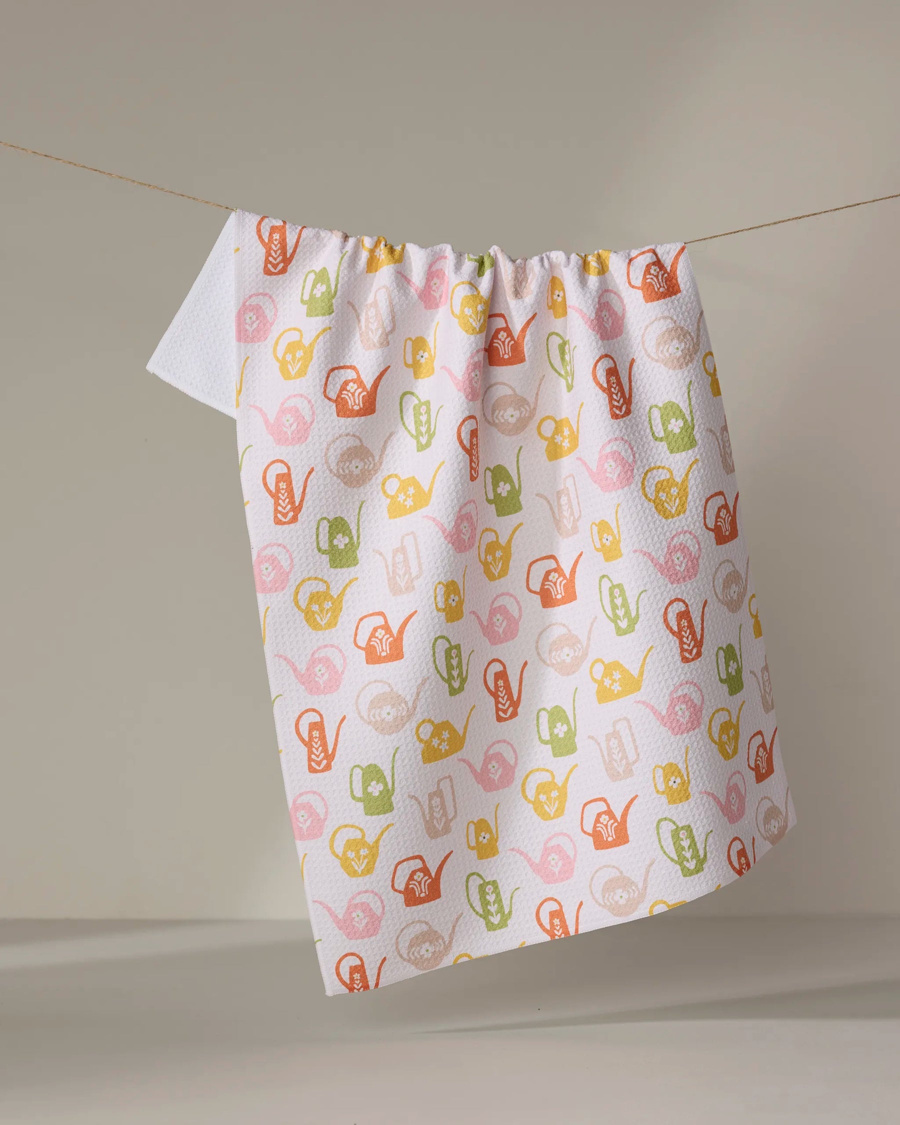 Geometry - Tea Towel Retro Watering Cans