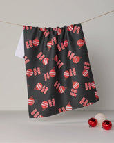 Geometry - Tea Towel Santa Greetings