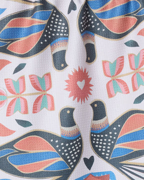 Geometry - Tea Towel Scandi Lovebirds