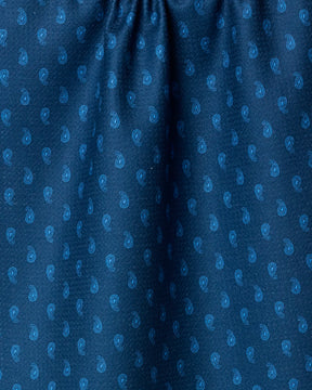 Geometry - Tea Towel Stirrup Indigo