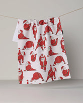Geometry - Tea Towel Stretchy Santa