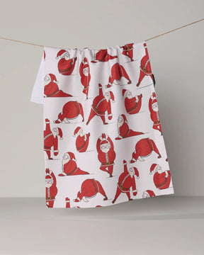 Geometry - Tea Towel Stretchy Santa