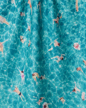 Geometry - Tea Towel Swimming Crowd