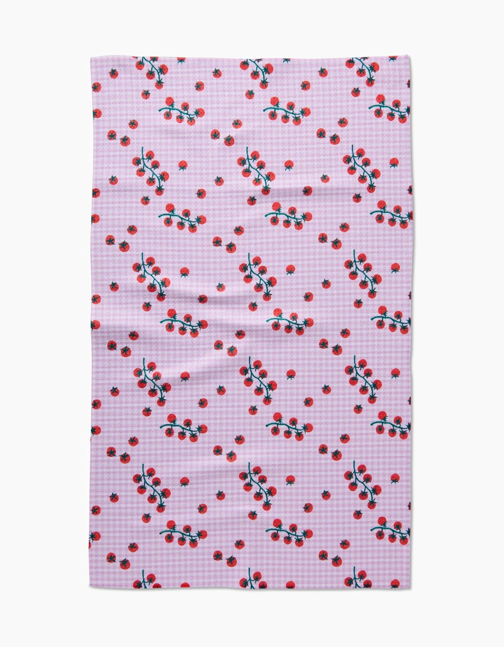 Geometry - Tea Towel Tomato Gingham