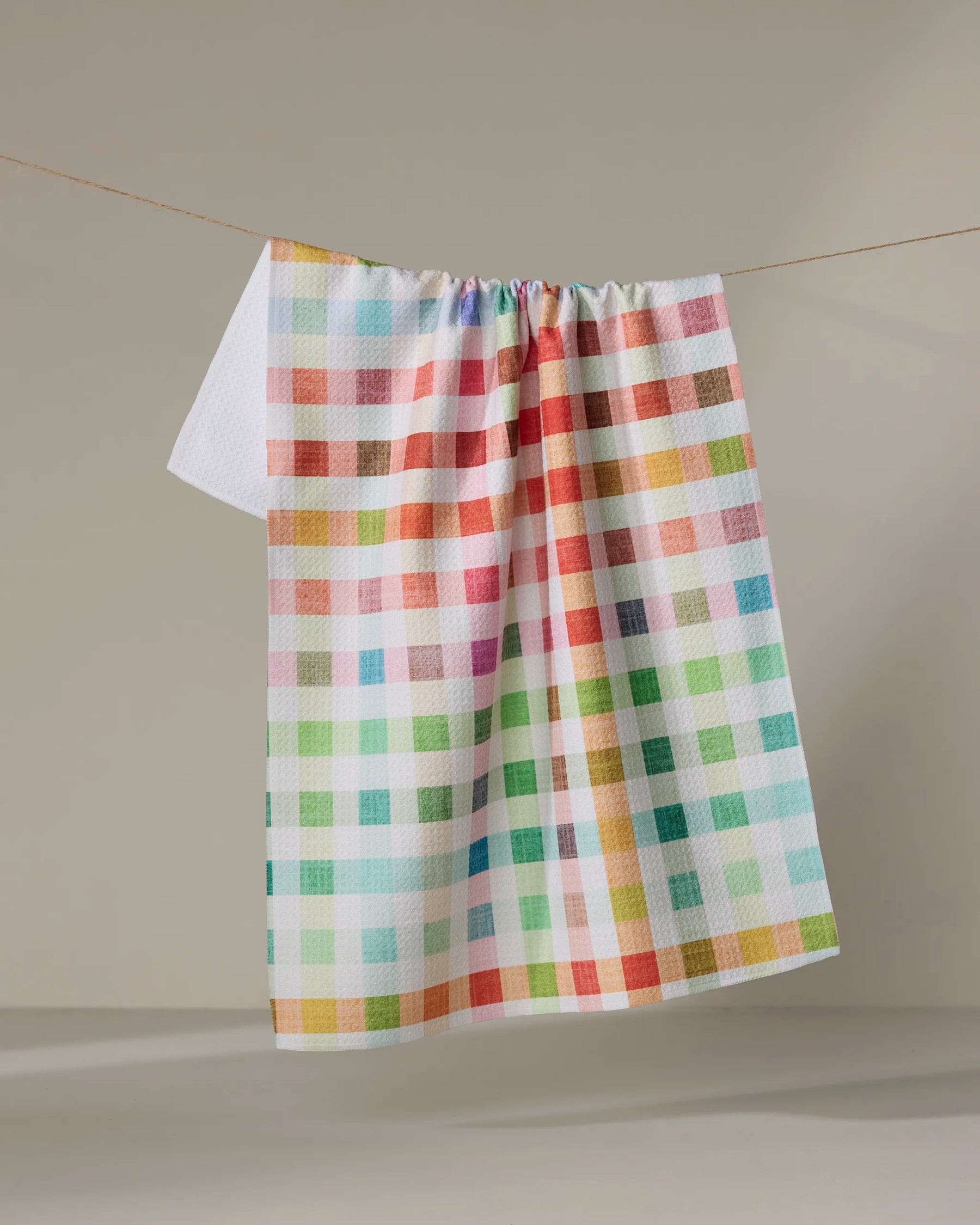 Geometry - Tea Towel Woven Spring Plaid