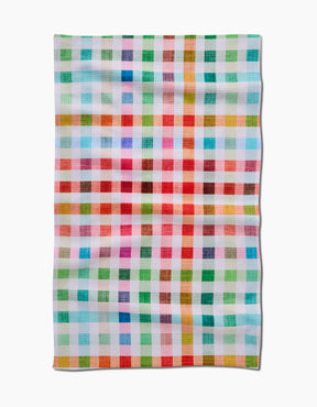 Geometry - Tea Towel Woven Spring Plaid