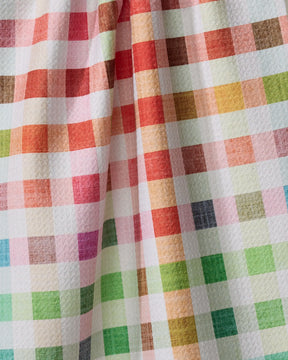 Geometry - Tea Towel Woven Spring Plaid
