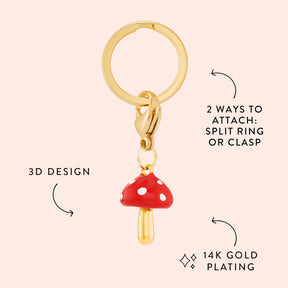 The Foggy Dog - Collar Charm Toadstool