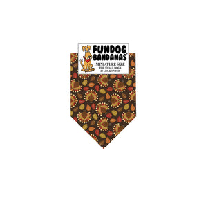 FunDog Bandanas - Dog Bandana Tossed Turkey