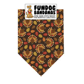 FunDog Bandanas - Dog Bandana Tossed Turkey