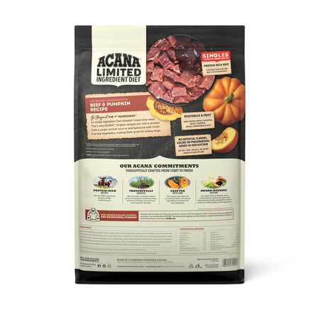 Champion Petfoods Acana Singles - All Dog Breeds, All Life Stages Singles, Beef & Pumpkin Recipe - Southern Agriculture 