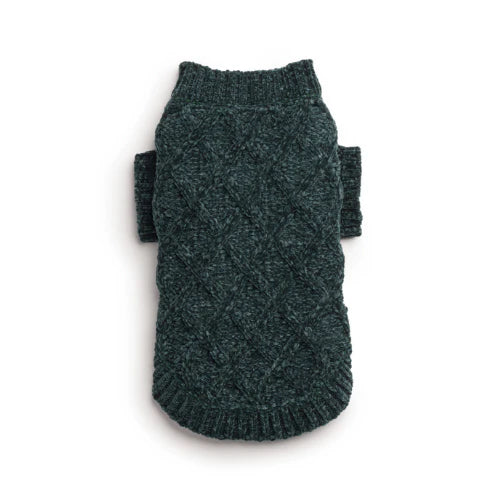 fabdog - Emerald Chenille Dog Sweater
