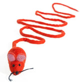 Cat in the Box - Wool Mouse Cat Toy 6 Foot Tail