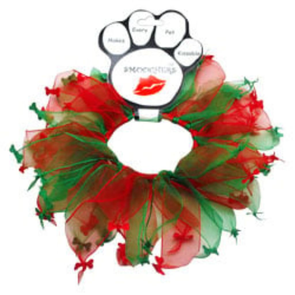 Mirage Pet Product - Smoochers Christmas Bones Wreath Collar