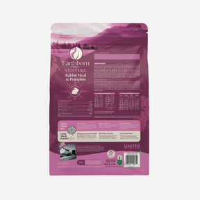 Earthborn Holistic Venture - All Breeds, Adult Dog Rabbit Meal & Pumpkin Recipe Dry Dog Food - Southern Agriculture 