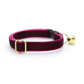 Made by Cleo - Cat Collar "Velvet-Merlot" Breakaway