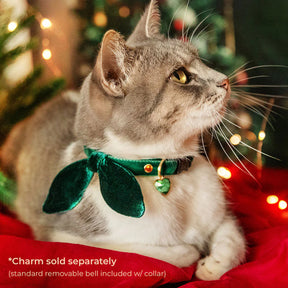 Made by Cleo - Velvet Breakaway Cat Collar with Bunny Ears