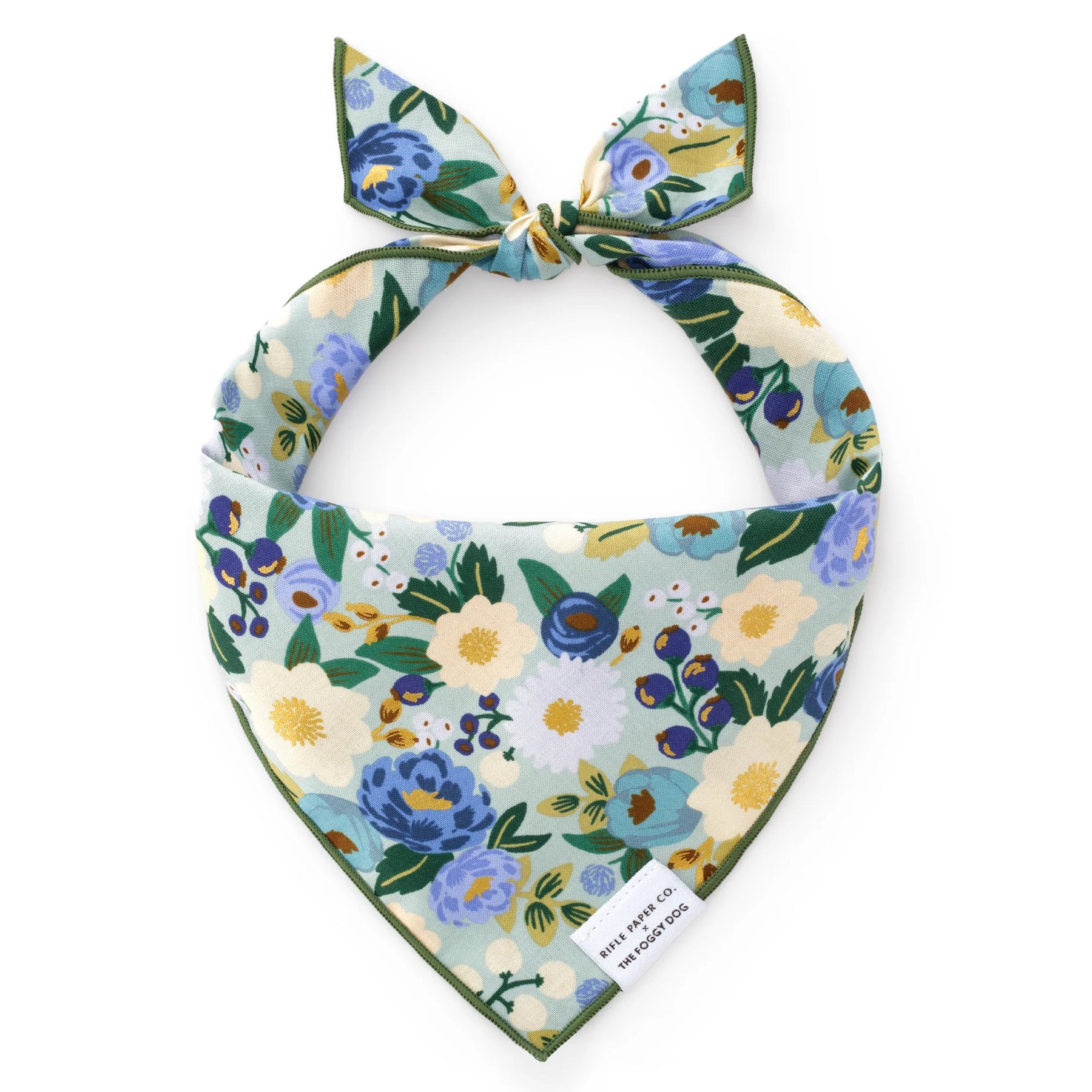 The Foggy Dog - Bandana Dog Rifle Paper Co. x TFD Vintage Blossom
