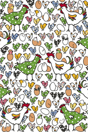 Wet-it! - Chicken Coop Tea Towel