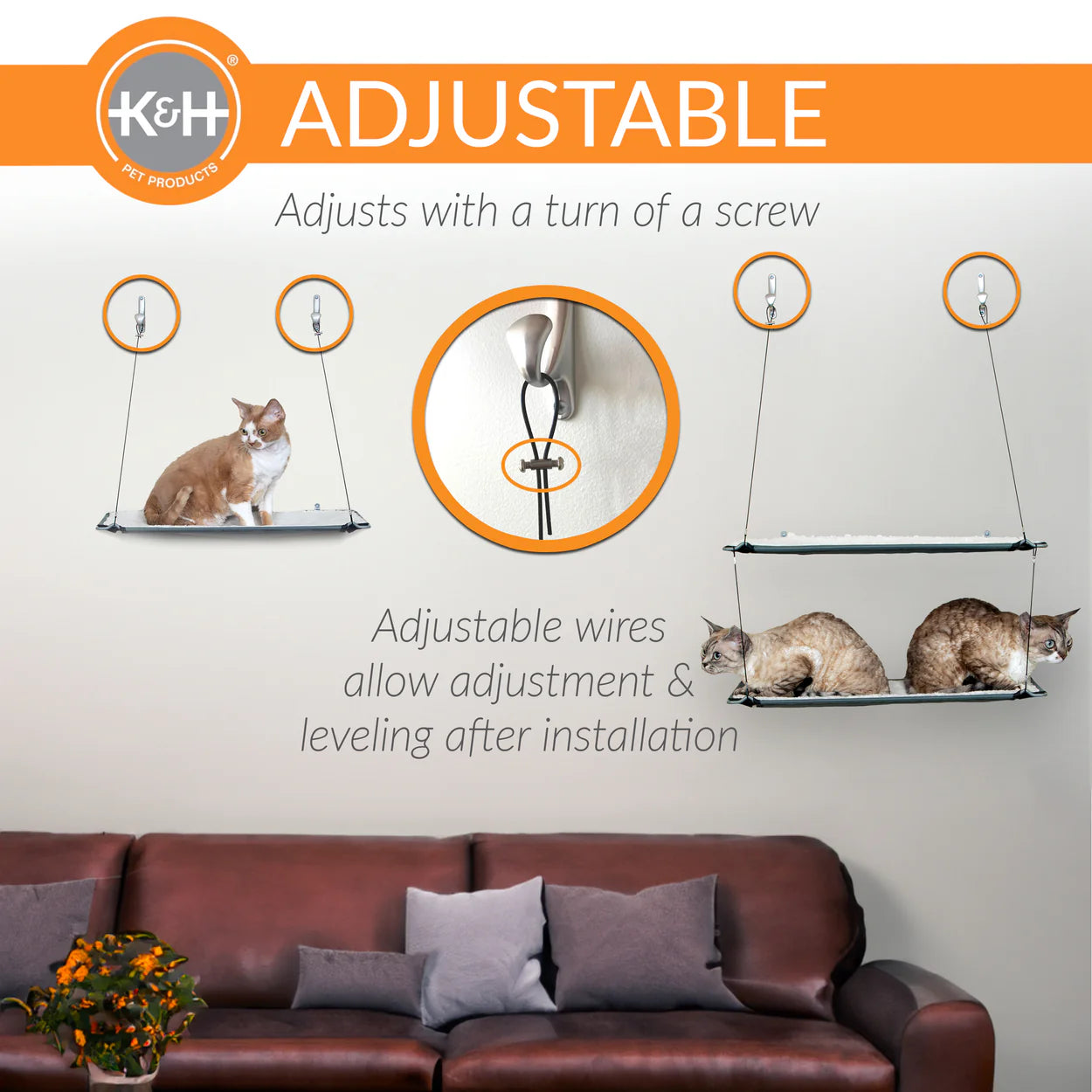 K & H Pet Products - Wall Mount Cat Shelf