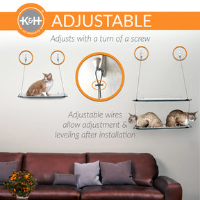 K & H Pet Products - Wall Mount Cat Shelf