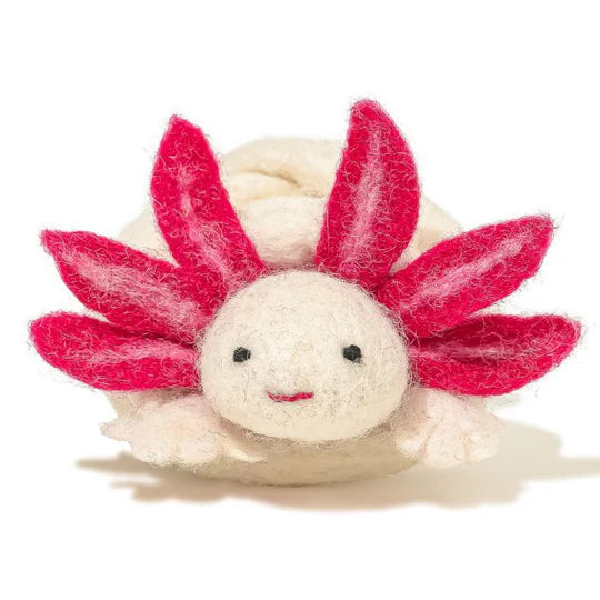 Cat in the Box - Wool Axolotl Cat Toy 5-Foot Long Tether