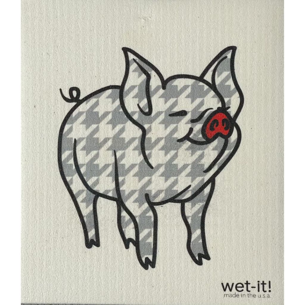 Wet-it! - Houndstooth Pig Swedish Cloth