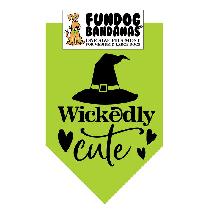 FunDog Bandanas - Dog Bandana Wickedly Cute