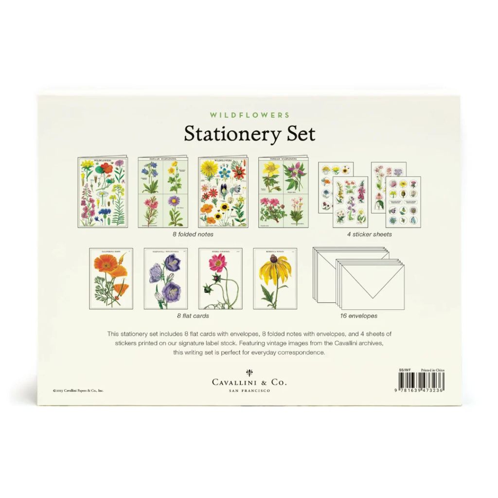 Cavallini Papers & Co - Stationery Set Wildflowers