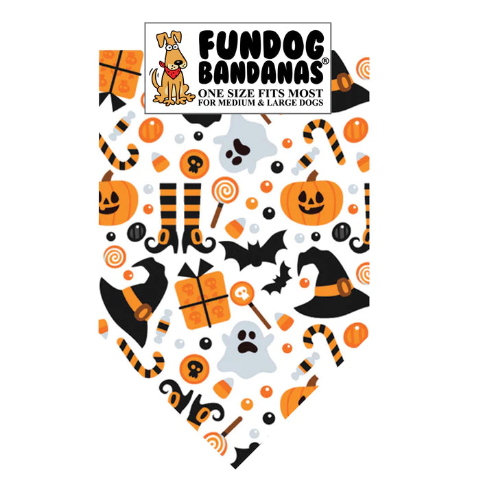 FunDog Bandanas - Dog Bandana Witches & Pumpkins