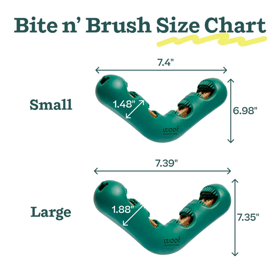 Woof Pet - Bite N' Brush V-Shaped - Southern Agriculture 