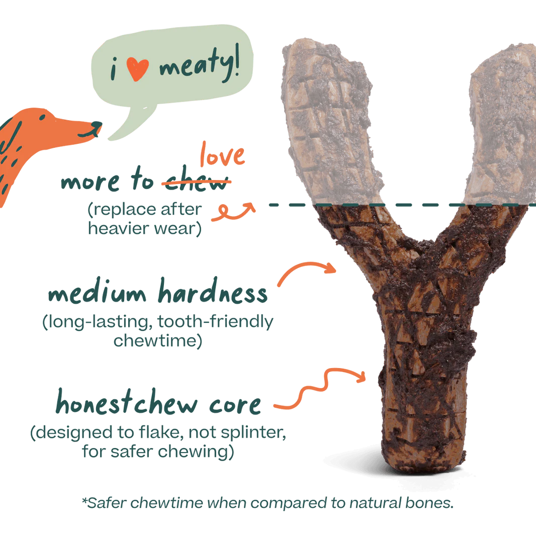 Woof Honest Chew Meaty Antler