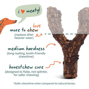 Woof Honest Chew Meaty Antler