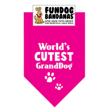 FunDog Bandanas - Dog Bandana World's Cutest Granddog