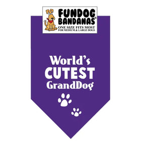 FunDog Bandanas - Dog Bandana World's Cutest Granddog
