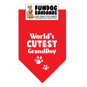 FunDog Bandanas - Dog Bandana World's Cutest Granddog