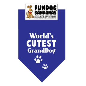 FunDog Bandanas - Dog Bandana World's Cutest Granddog
