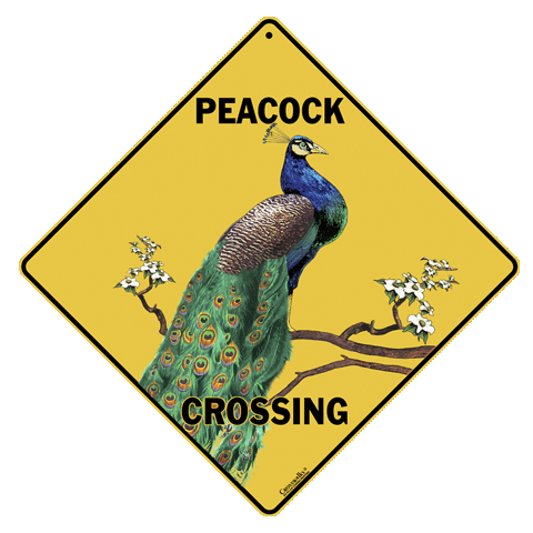 Atlas Screen Printing - Peacock Crossing Sign by Crosswalks
