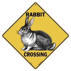 Atlas Screen Printing - Rabbit Crossing Sign by Crosswalks