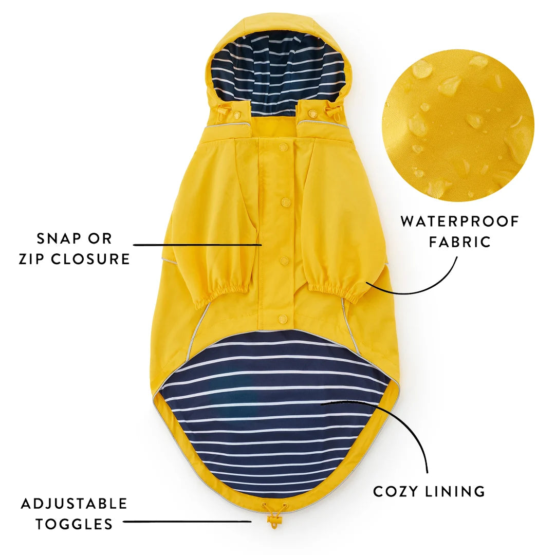 The Foggy Dog - Dog Raincoat Reflective Bright Yellow