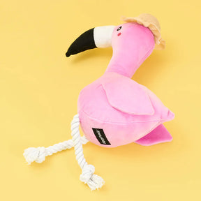 ZippyPaws - Playful Pal Freya the Flamingo Plush Dog Toy