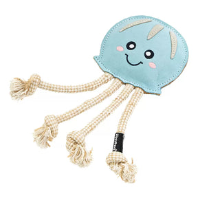 ZippyPaws - Ecozippy Suede & Rope Buddies Ocean Creatures