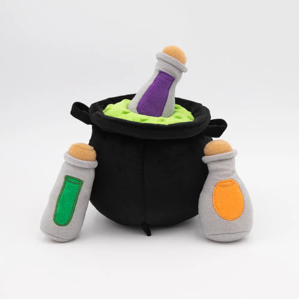 ZippyPaws - Witch's Brew Cauldron Burrow Dog Toy