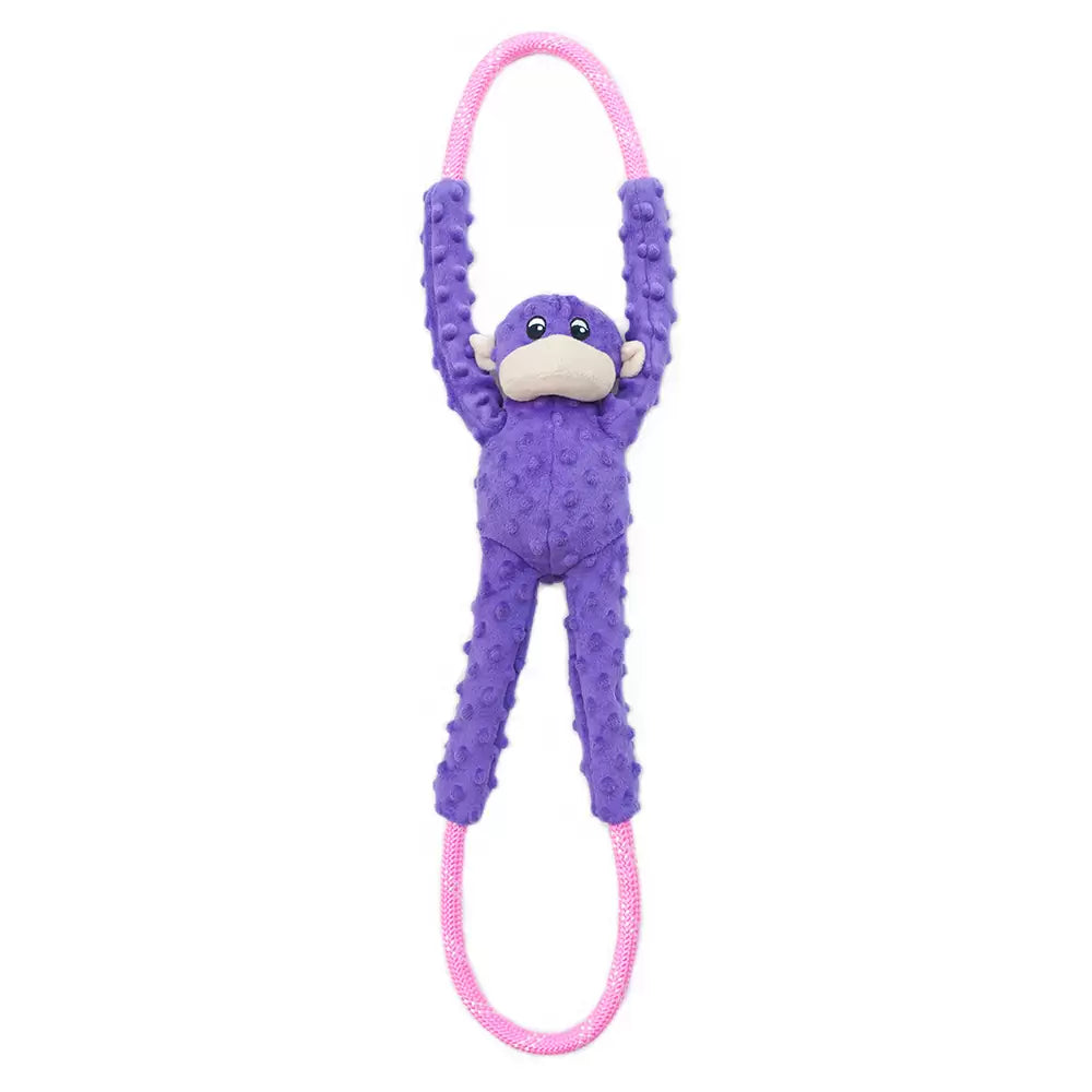 ZippyPaws - Monkey Rope Tugz Purple