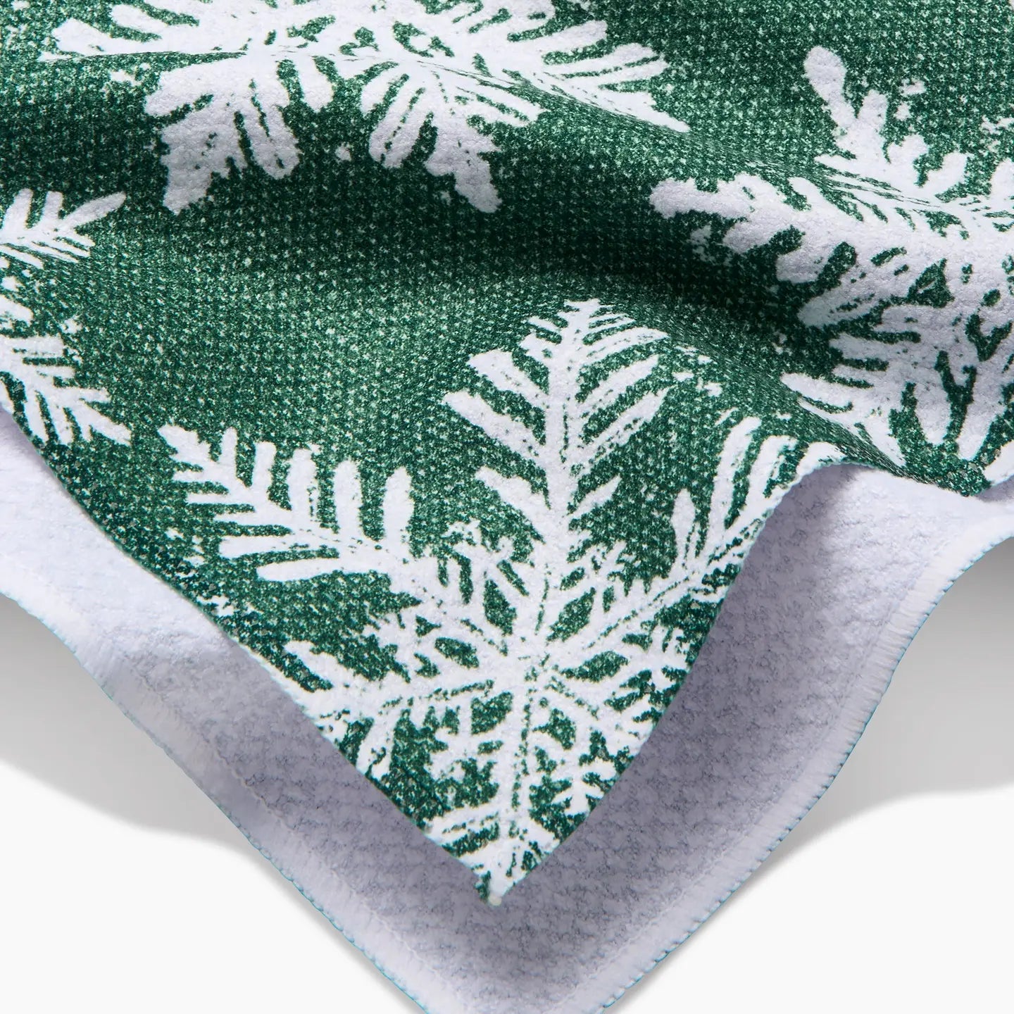 Geometry - Tea Towel Snowy Days Green