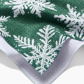 Geometry - Tea Towel Snowy Days Green