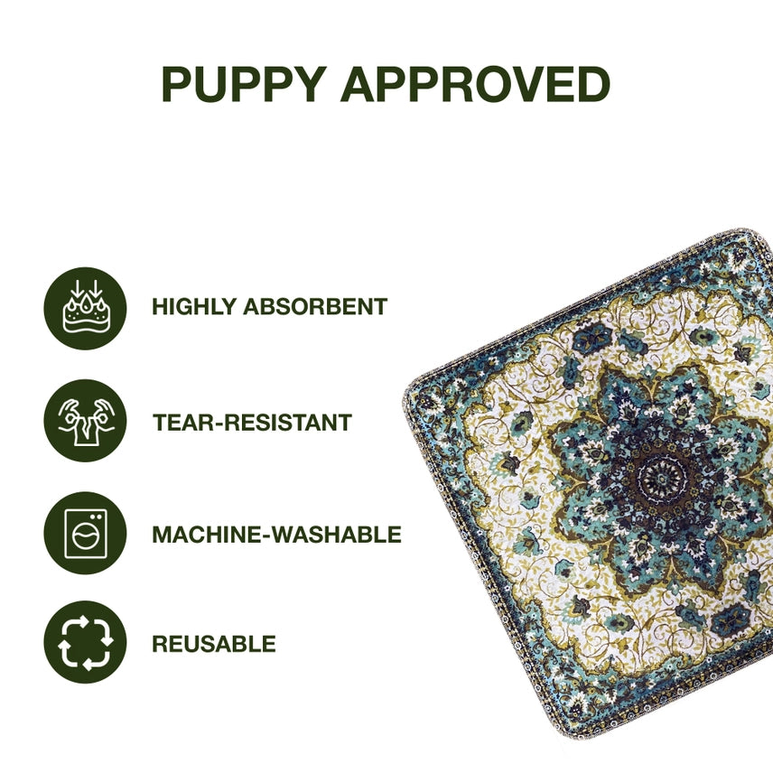 Pupiboo - Medallion Washable Pee Pads 36"x36" (2 pack)