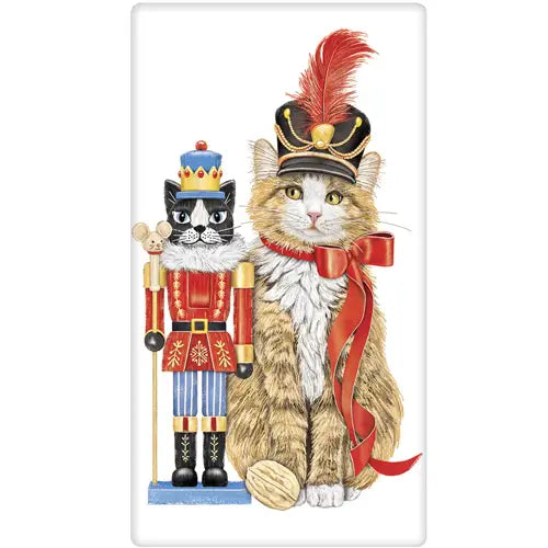 Mary Lake Thompson - Towel Cat With Nutcracker
