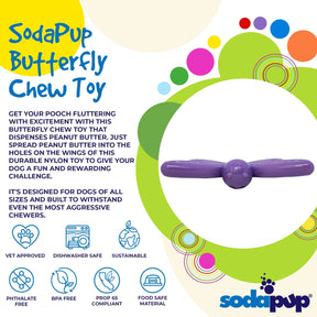 SodaPup - Butterfly Enrichment & Chew Dog Toy