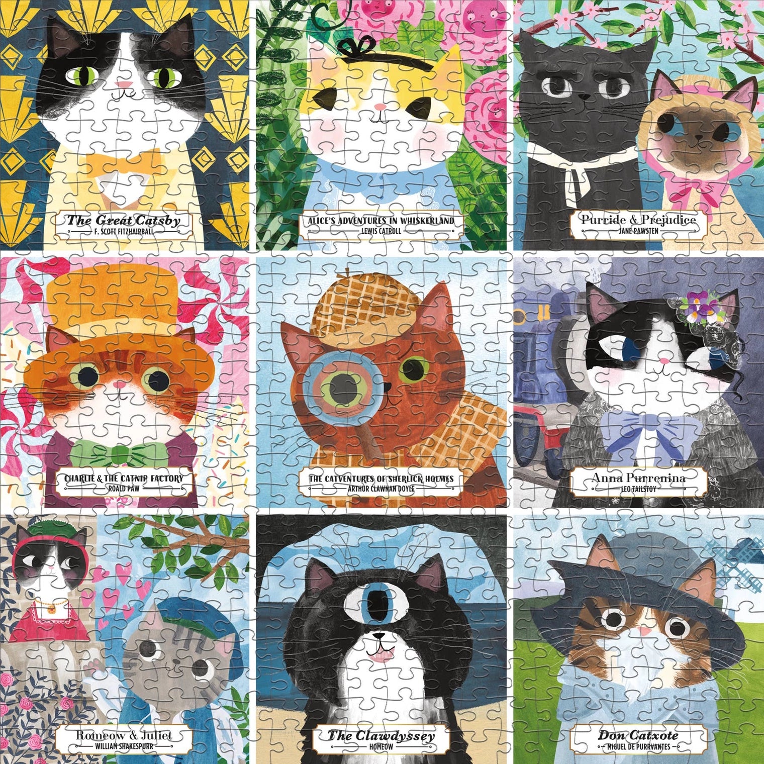 Chronicle-Hachette Book - Puzzle Bookish Cats
